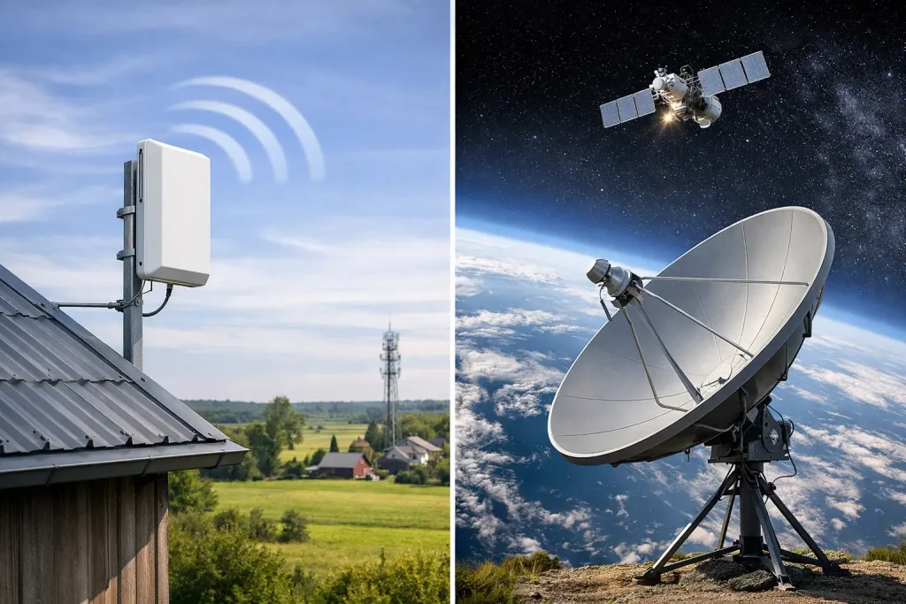 Fixed Wireless vs Satellite Internet