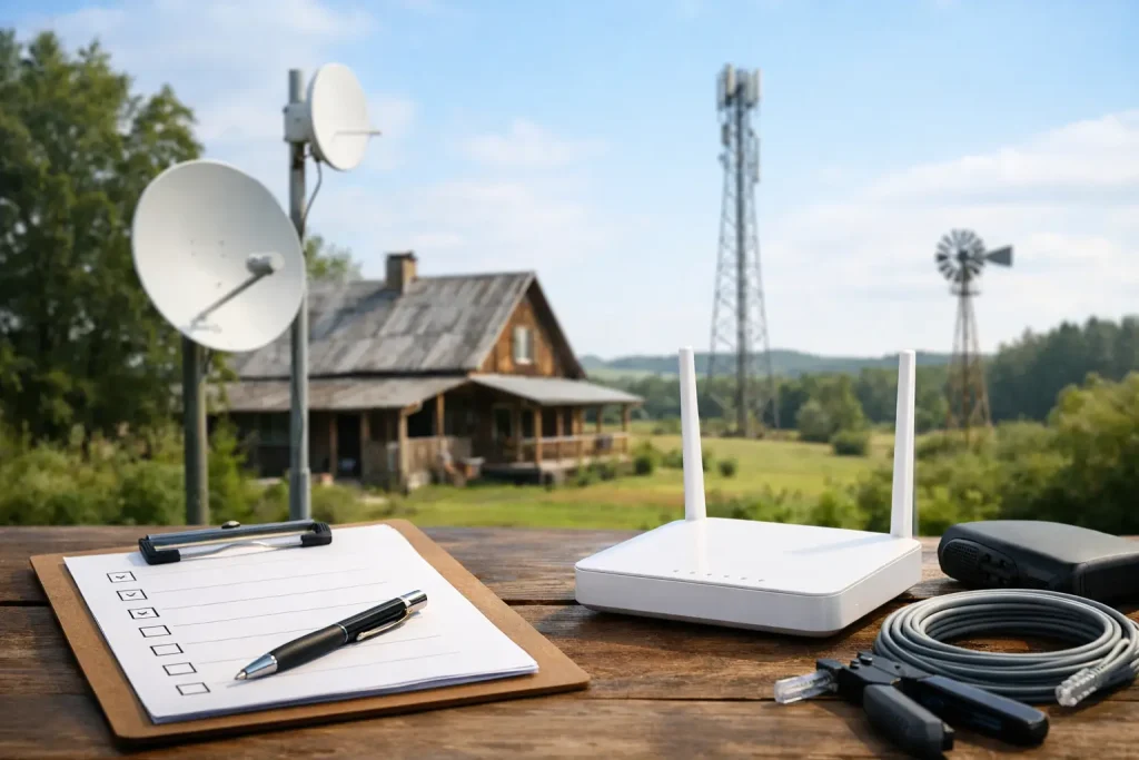 8-Step Rural Home Internet Setup Checklist