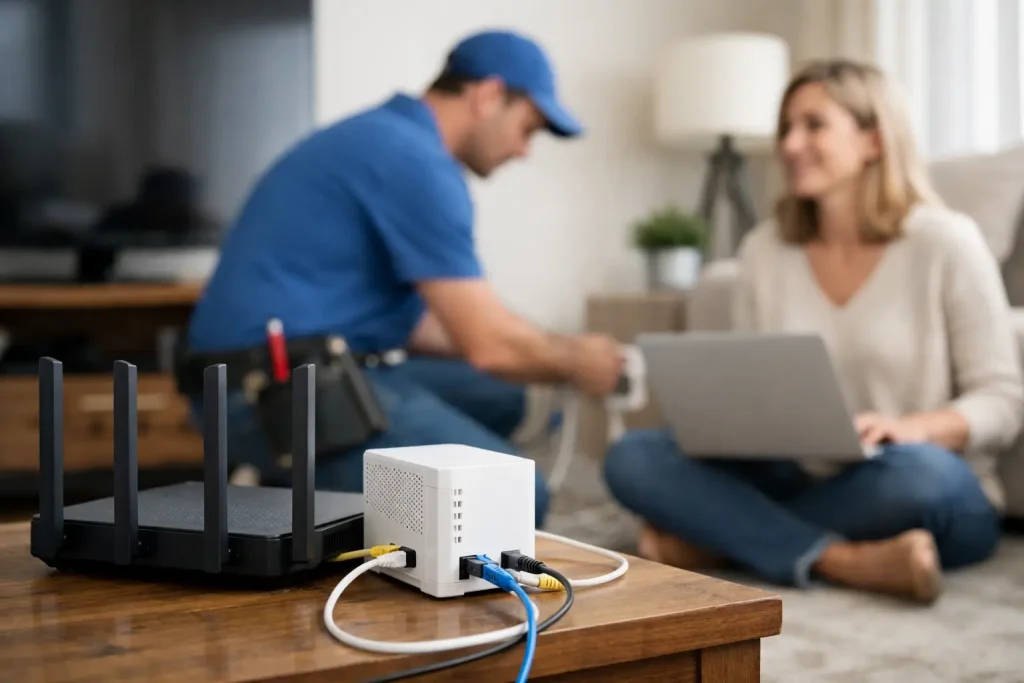 What Internet Installation Looks Like at Home